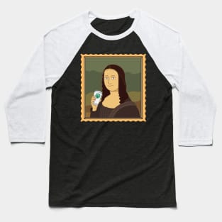 Mona lisa the starbucks girl Baseball T-Shirt